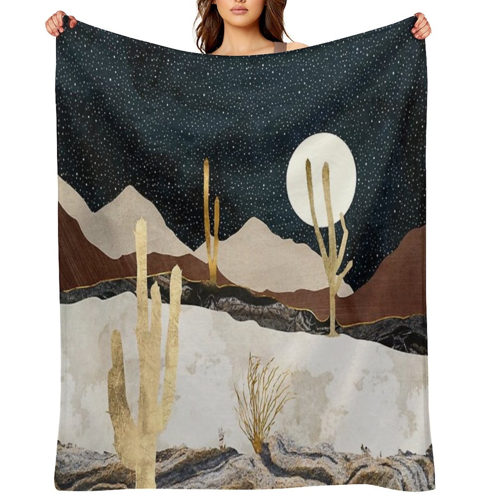 Desert View Quick-dry Throw Blanket