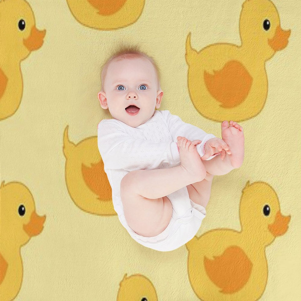 Rubber Duck Wrinkle-free Throw Blanket