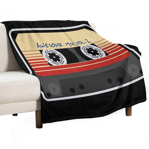 Awesome, Mixtape Vol 2, Cassette, Retro, Versatility Throw Blanket