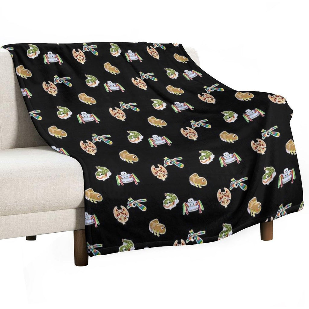 Bugsnax Best Of Bugsnax Pack For Fans Sustainable Throw Blanket