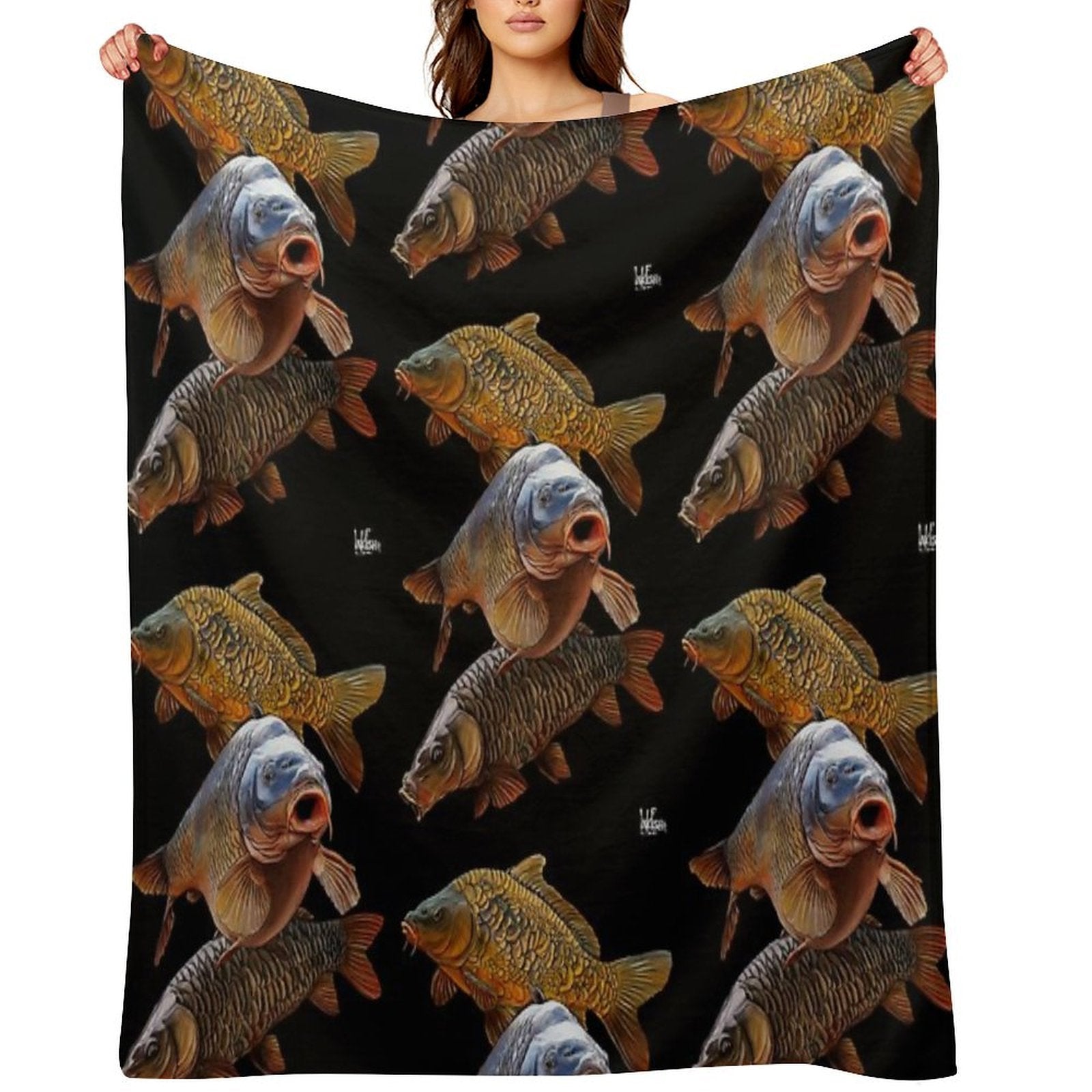 Carp Gang 1 Velvety-soft Throw Blanket