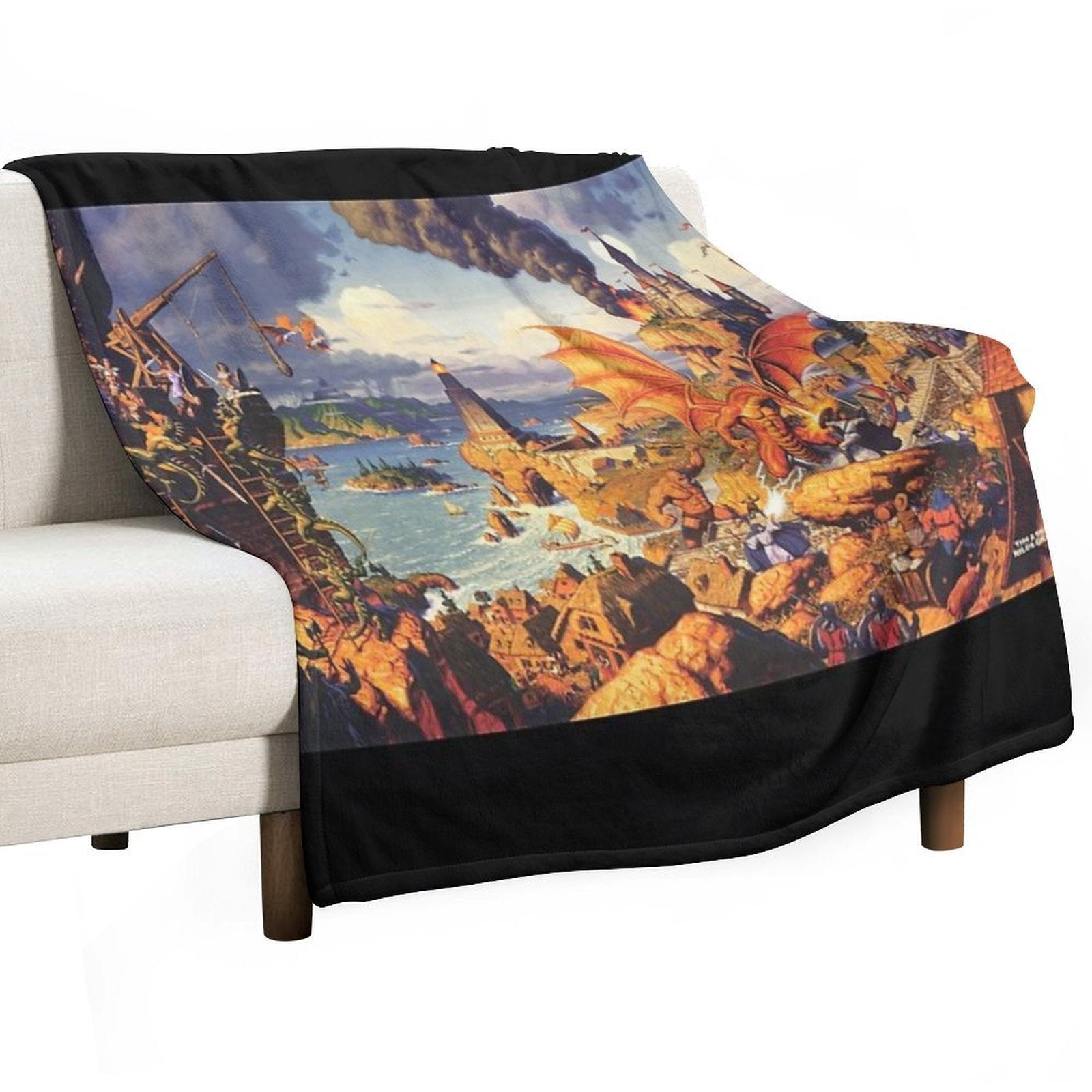 Ultima Online 8k Poster Velvety-soft Throw Blanket