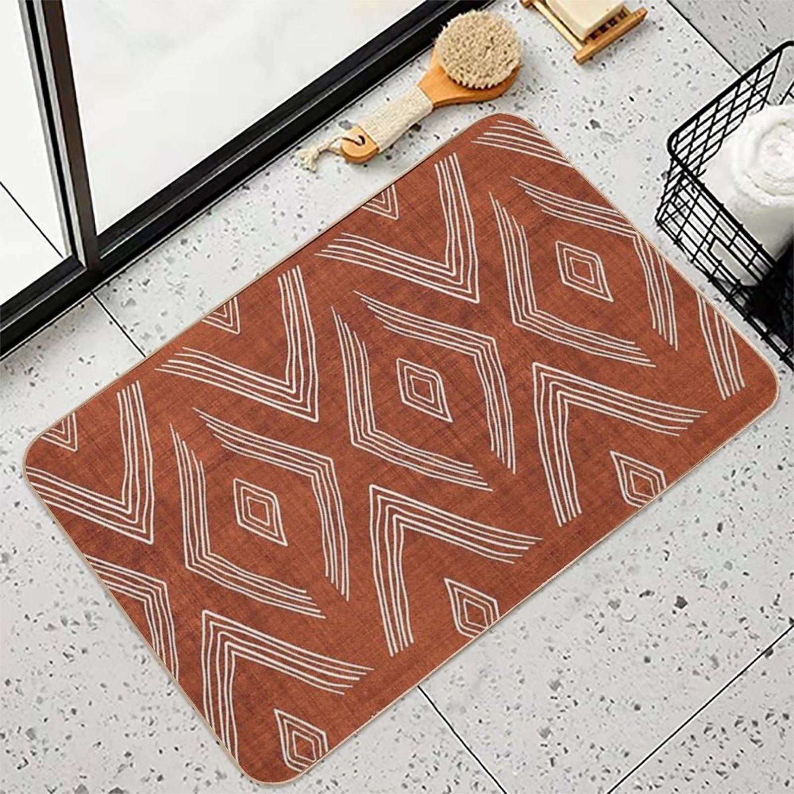 Birch in Rust  Pet-Safe Bath Mat