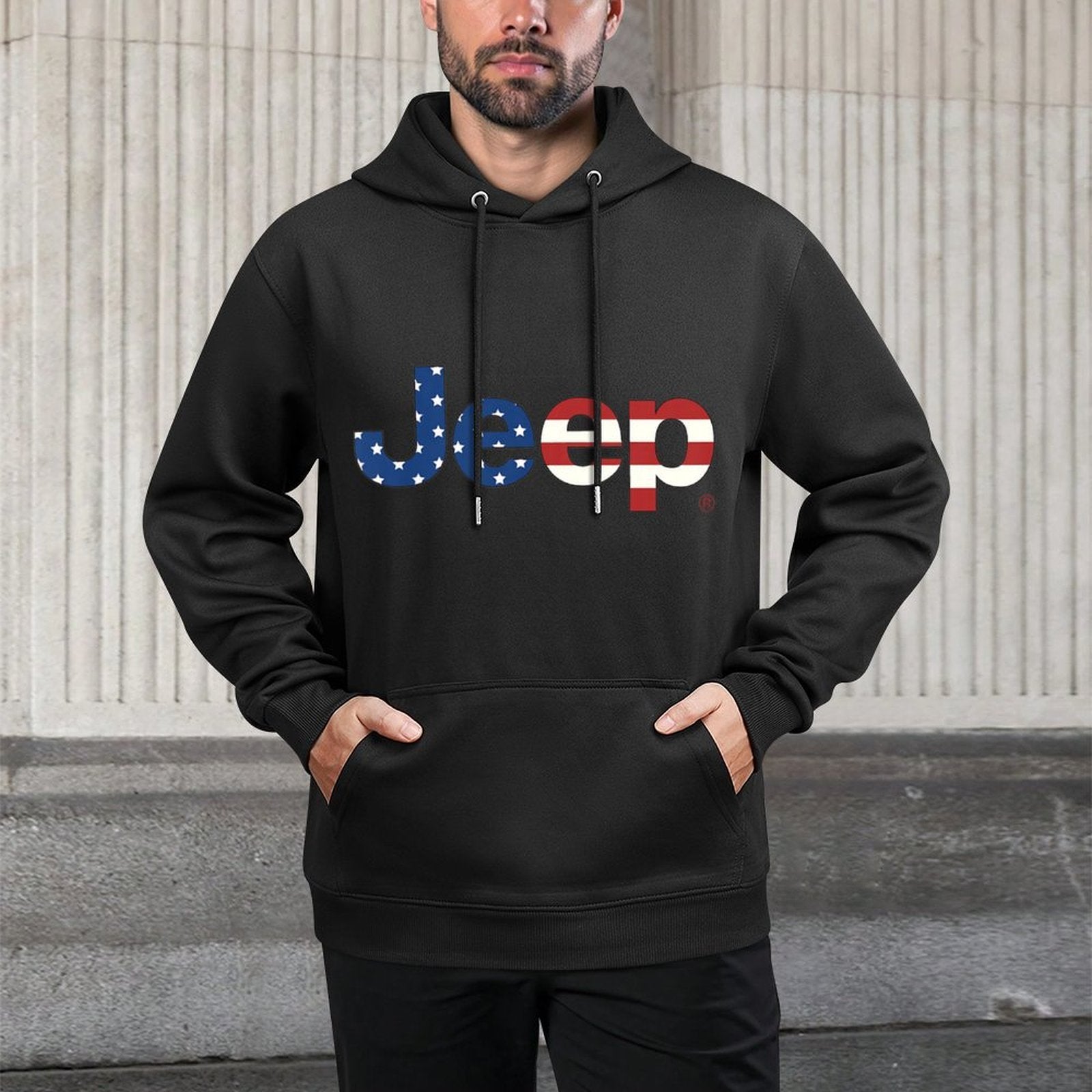 Kids Jeep Wordmark Logo Casual Wear Hoodie