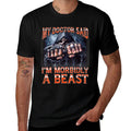 My Doctor Said Im Morbidly A Beast Skeleton Meme  Easy-care T-Shirt