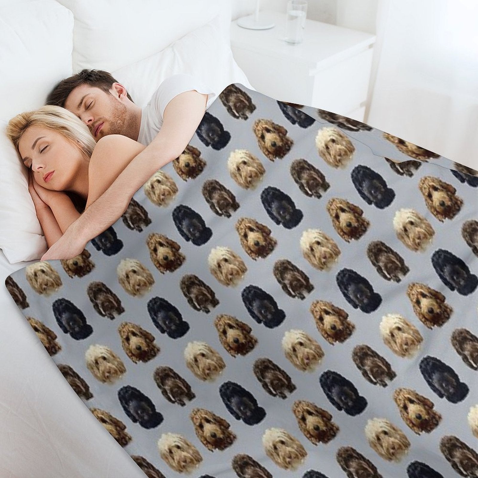 Cockapoo Dog Collection Eco-conscious Throw Blanket