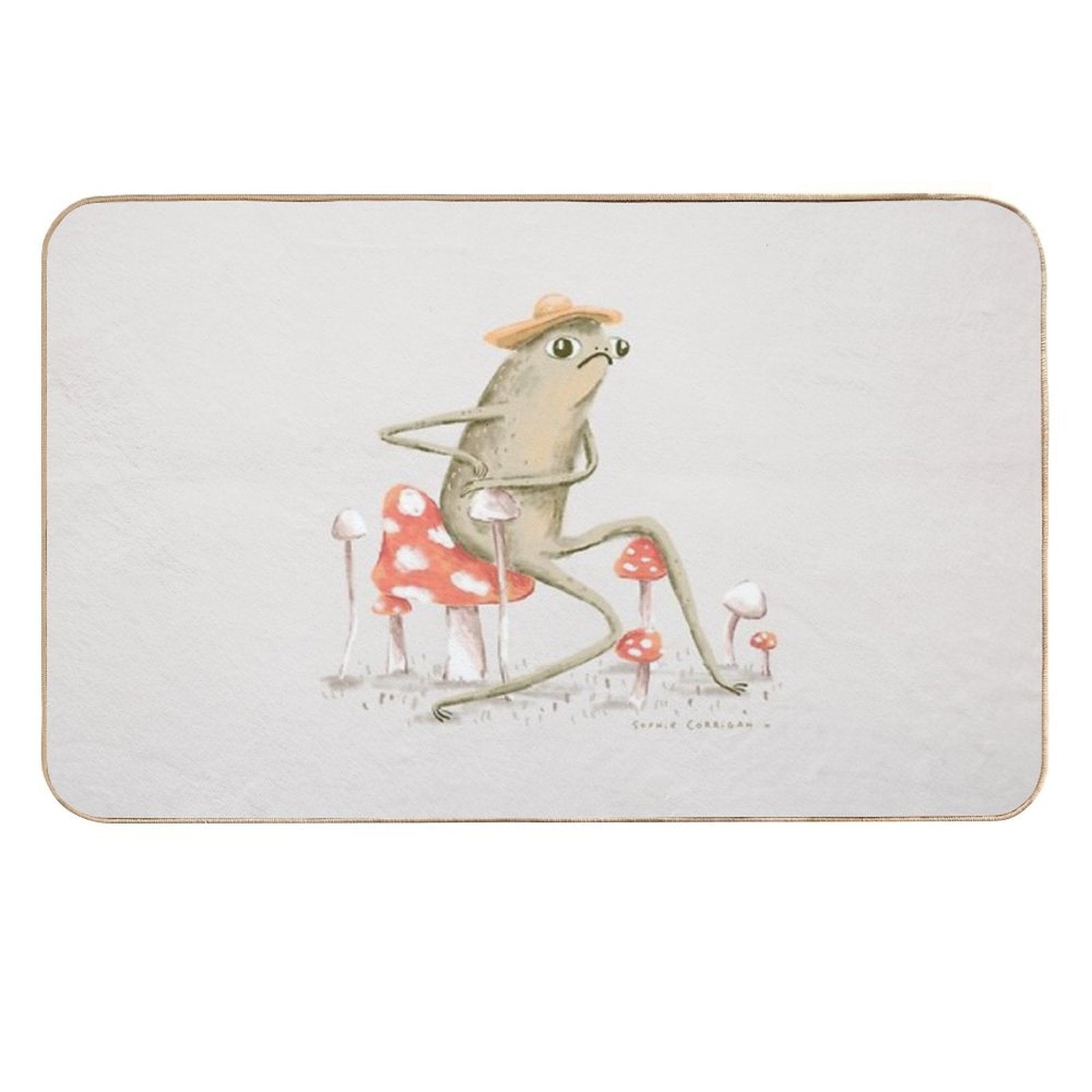 Awkward Toad  Repositionable Bath Mat