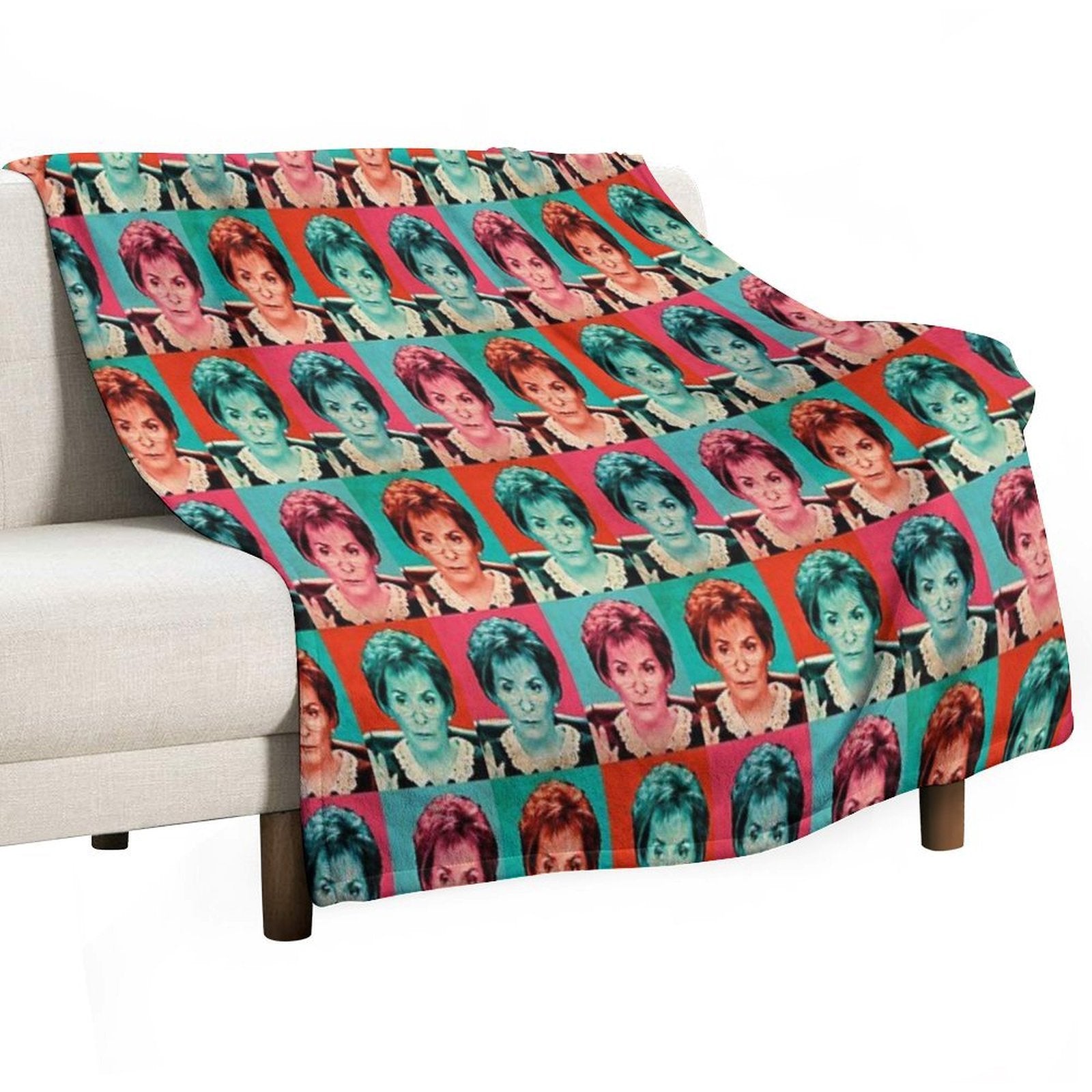 Judge Judy Pop Artwork Comfort Throw Blanket