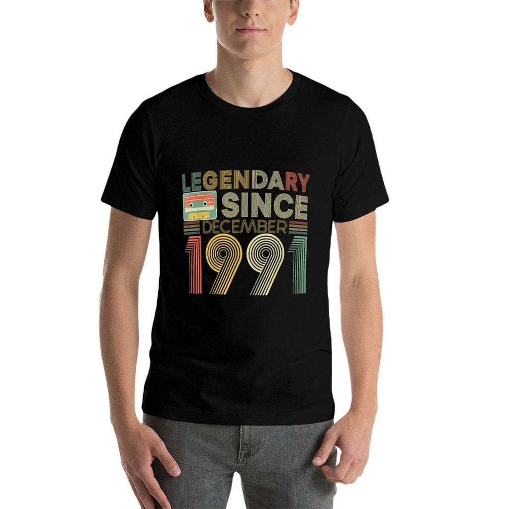 Legendary Since Tape Bday December 1991 30Th Birthday  Soft T-Shirt
