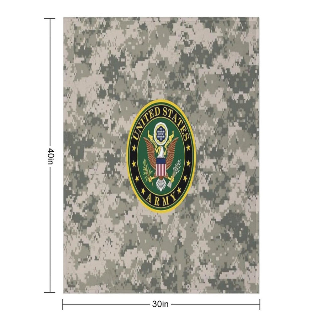 United States Army Sustainable Throw Blanket