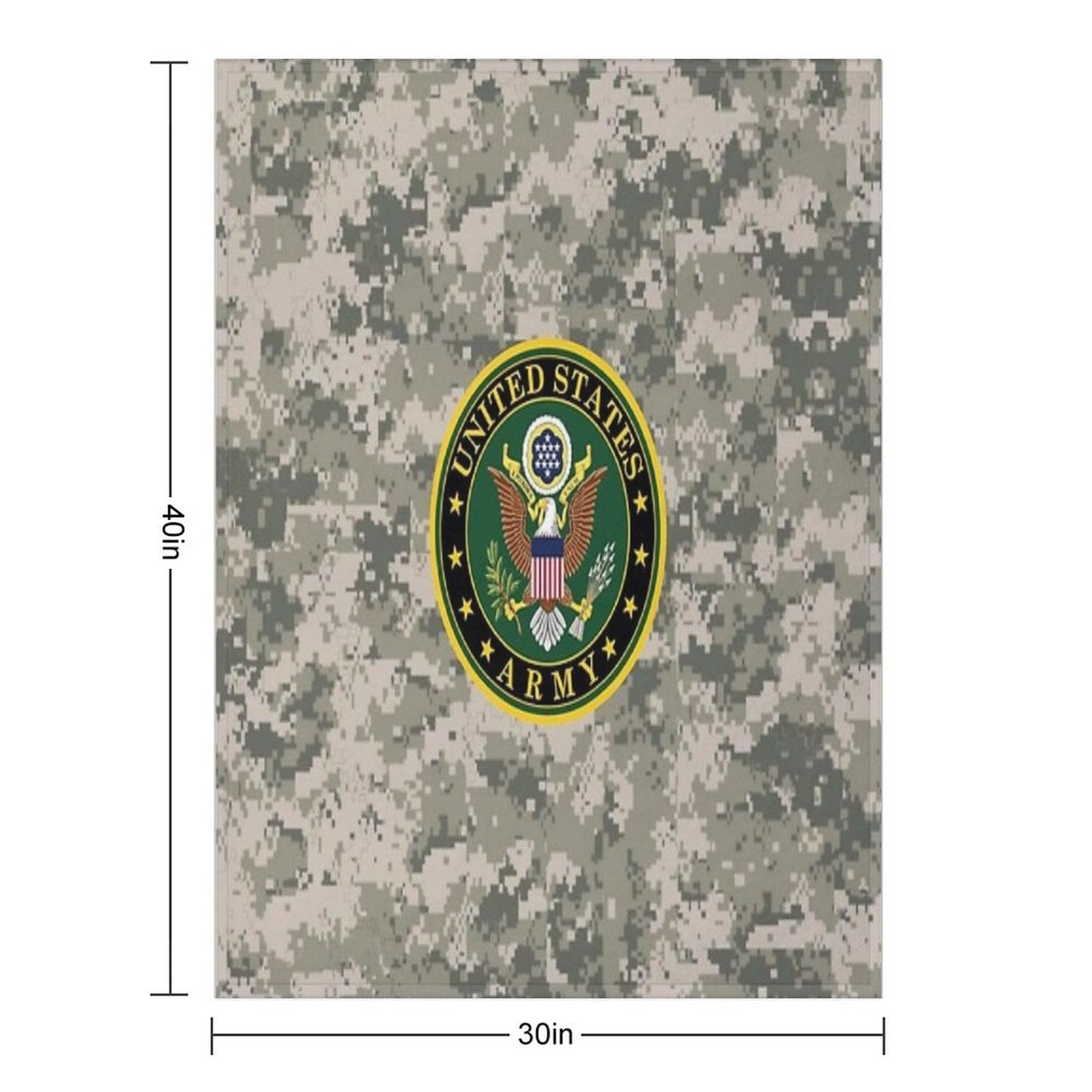 United States Army Sustainable Throw Blanket