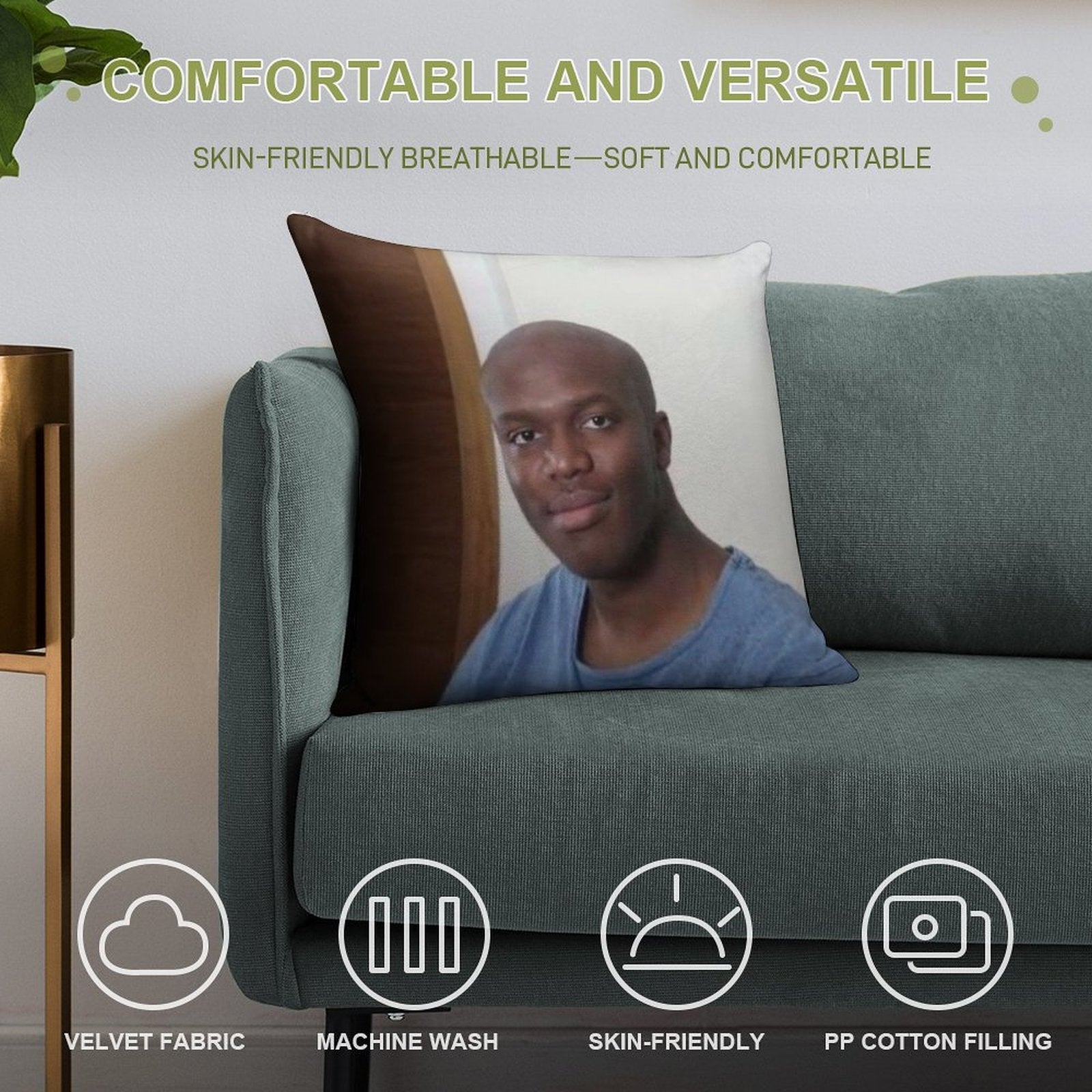 Baldski Soft Bedroom Essential Throw Pillow