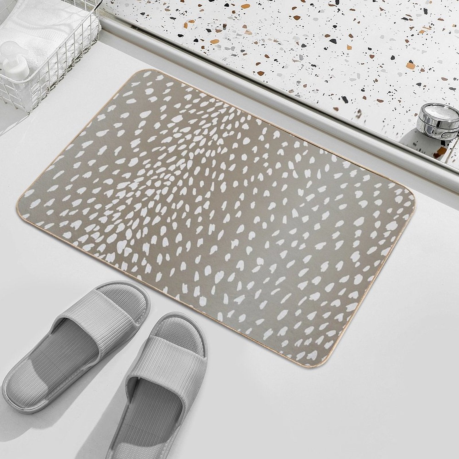 Antelope Fawn Print  Stain-Proof Bath Mat