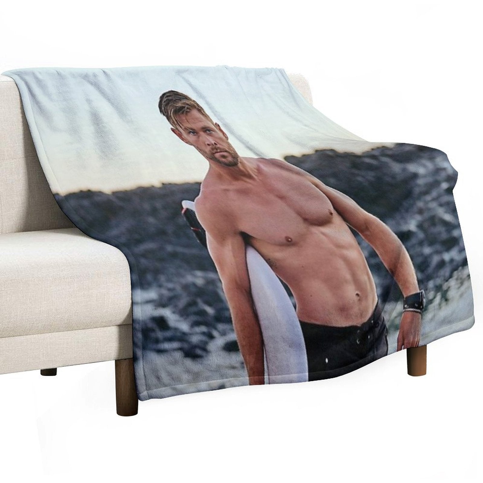 Chris Hemsworth Compact Throw Blanket