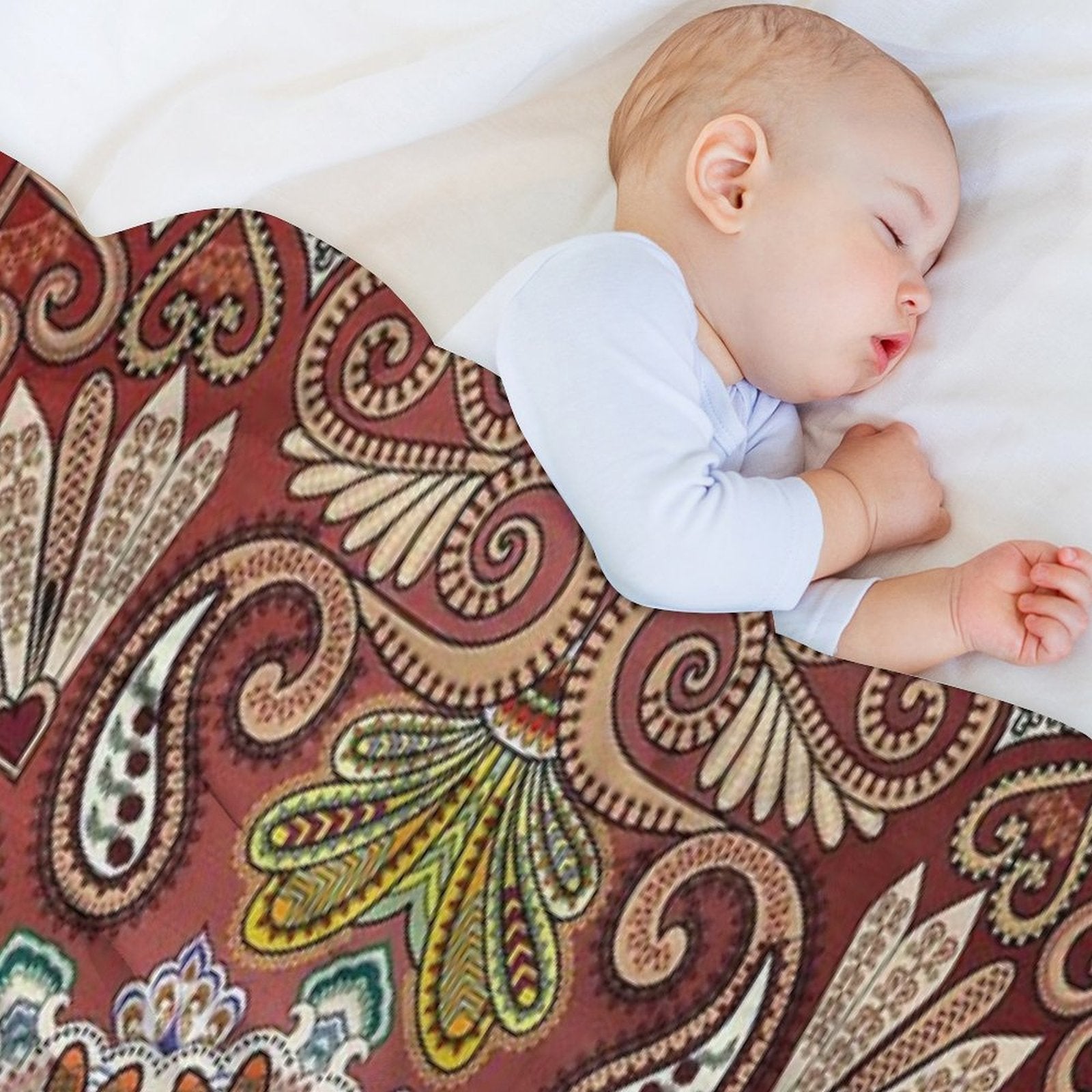 Paisley Retro Premium Throw Blanket