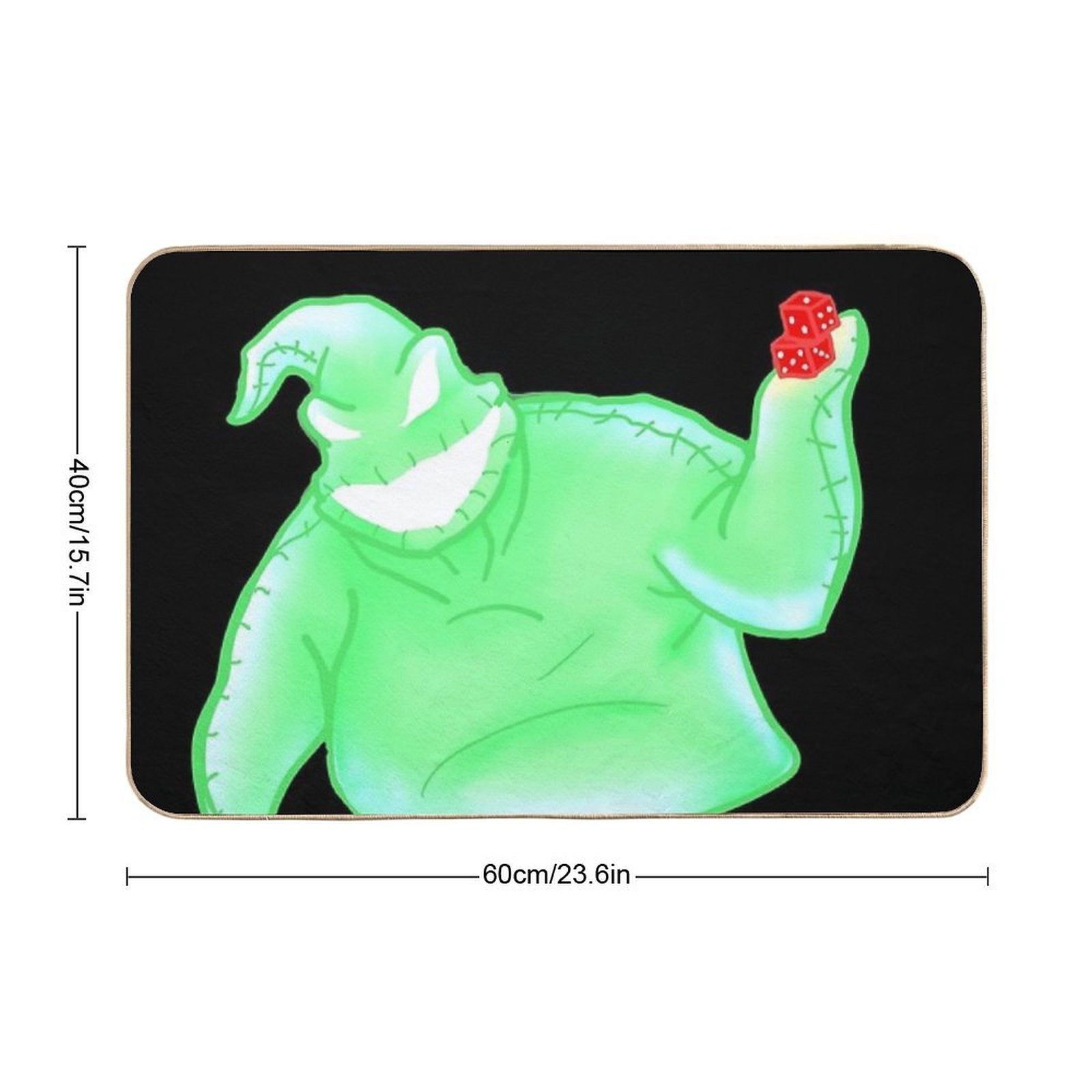 Oogie Boogie Illustration  Multi-Purpose Bath Mat