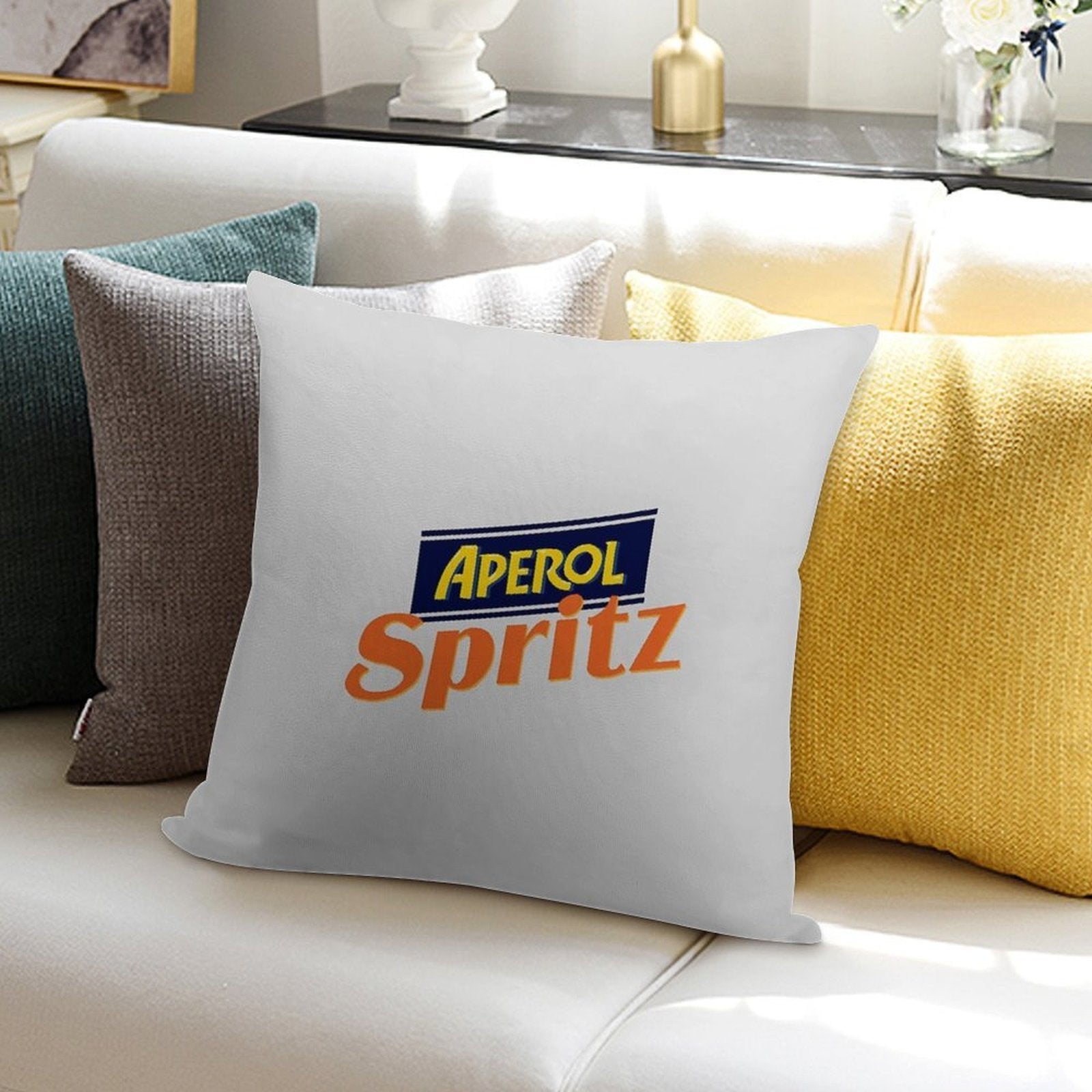 Aperol Spritz Soft Anti-Pilling Throw Pillow