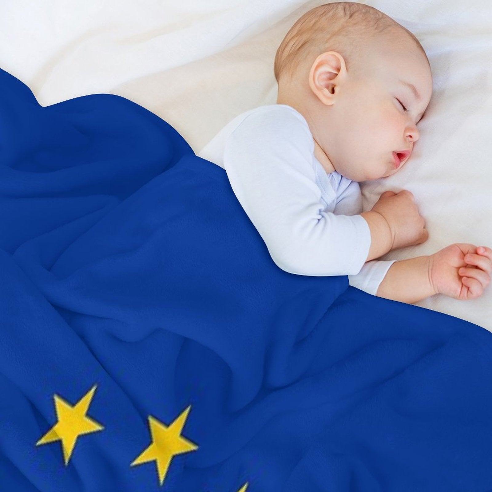 EU Europe European Union European Flag EU Stars Shrink-resistant Throw Blanket