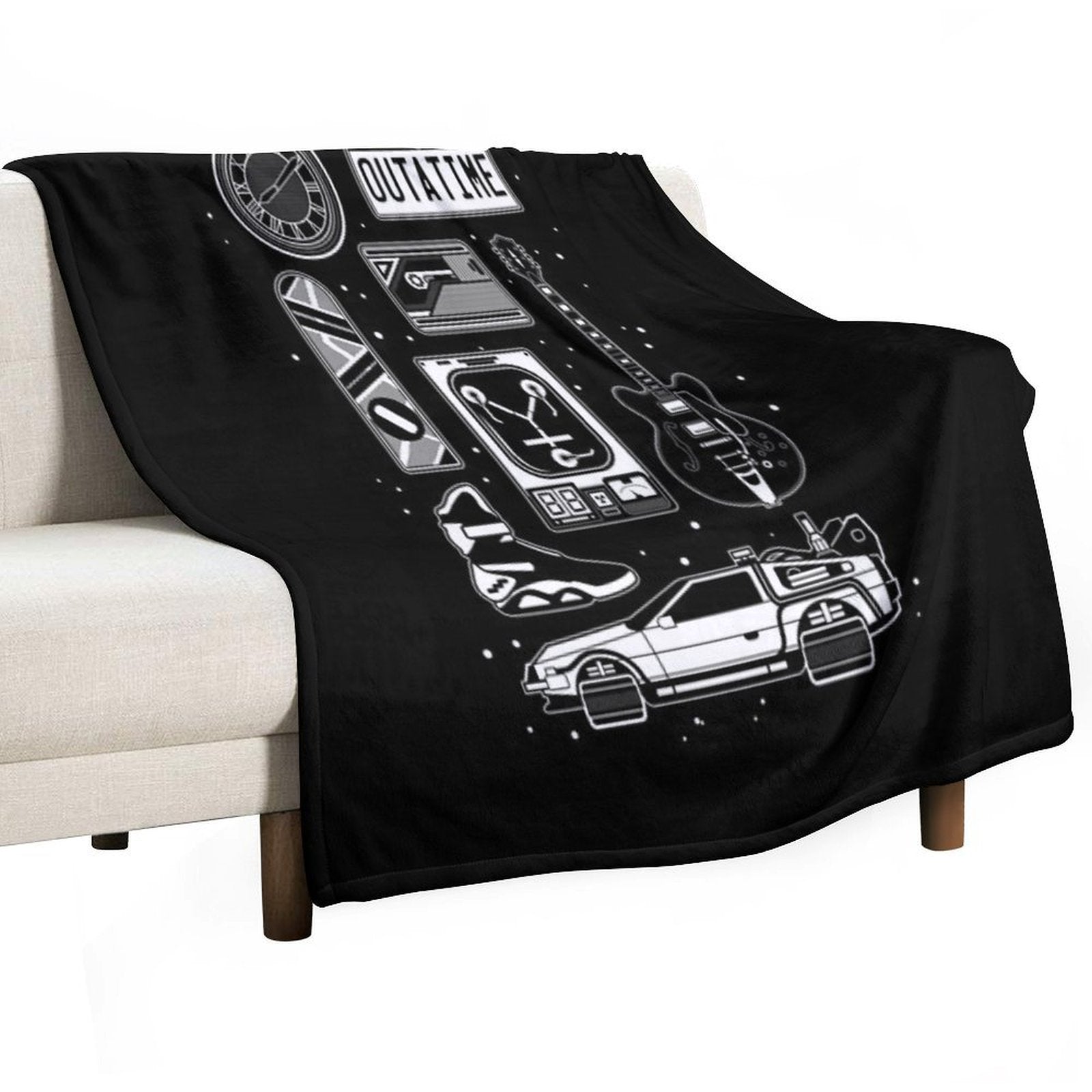 BTTF Icon Set Anti-pilling Throw Blanket