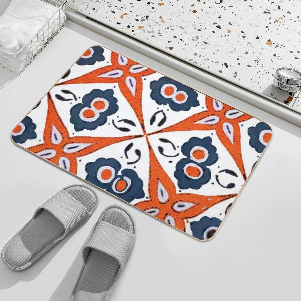 Colorful Moroccan Kilim  Boho Pillows Design  Multi-Purpose Bath Mat