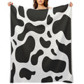 Cow Pattern Plush Throw Blanket
