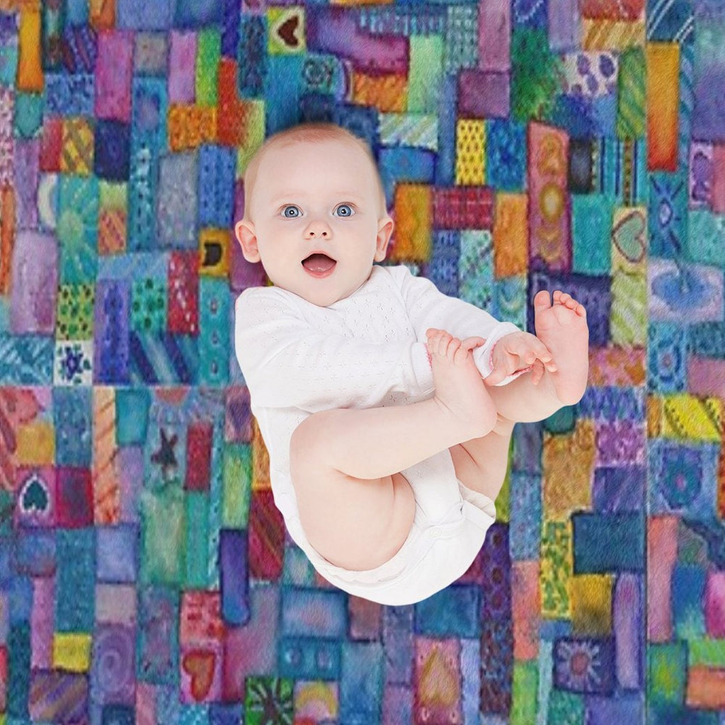 Happy Mosaic Shrink-resistant Throw Blanket