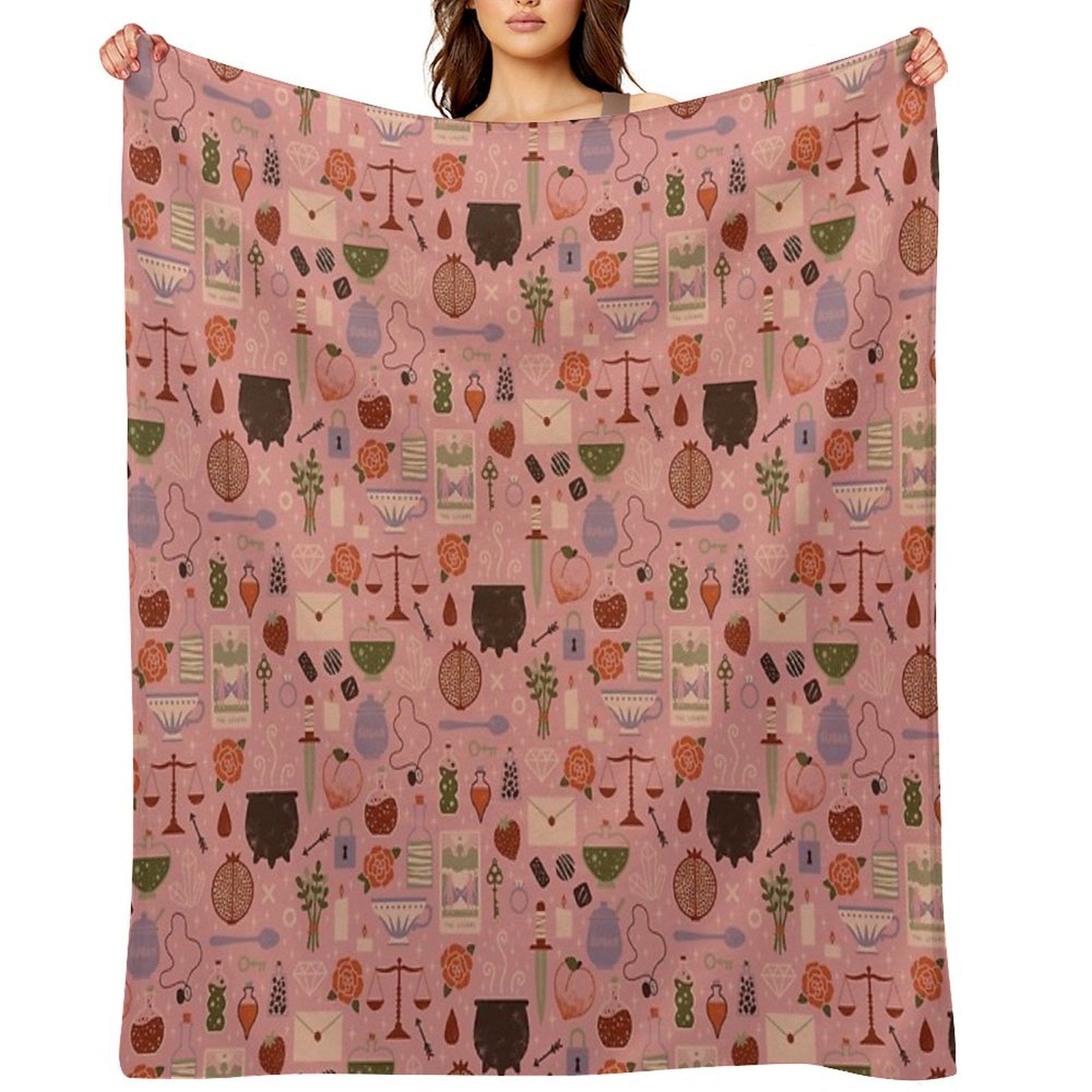 Love Potion Easy Care Throw Blanket