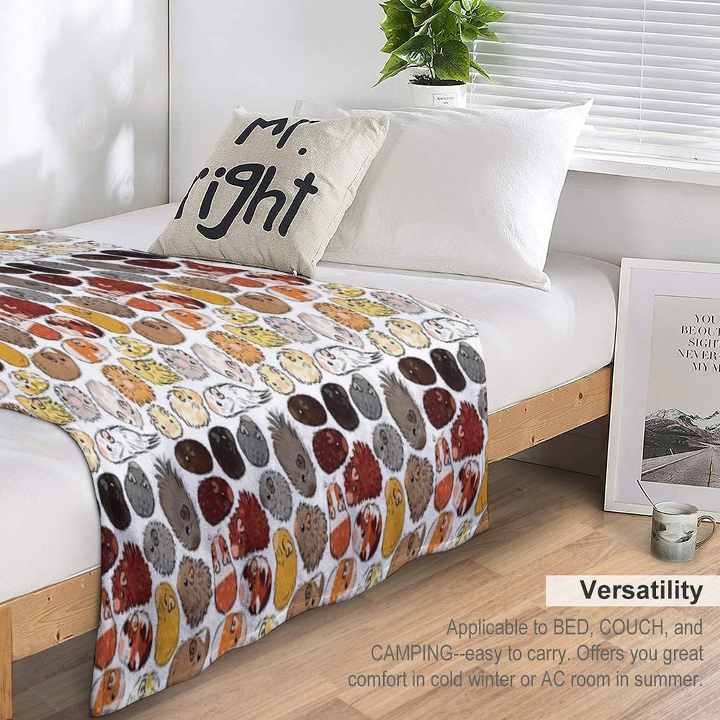 Guinea Pig Gradient Compact Throw Blanket