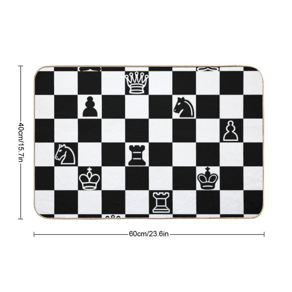 Chess  Stain-Proof Bath Mat