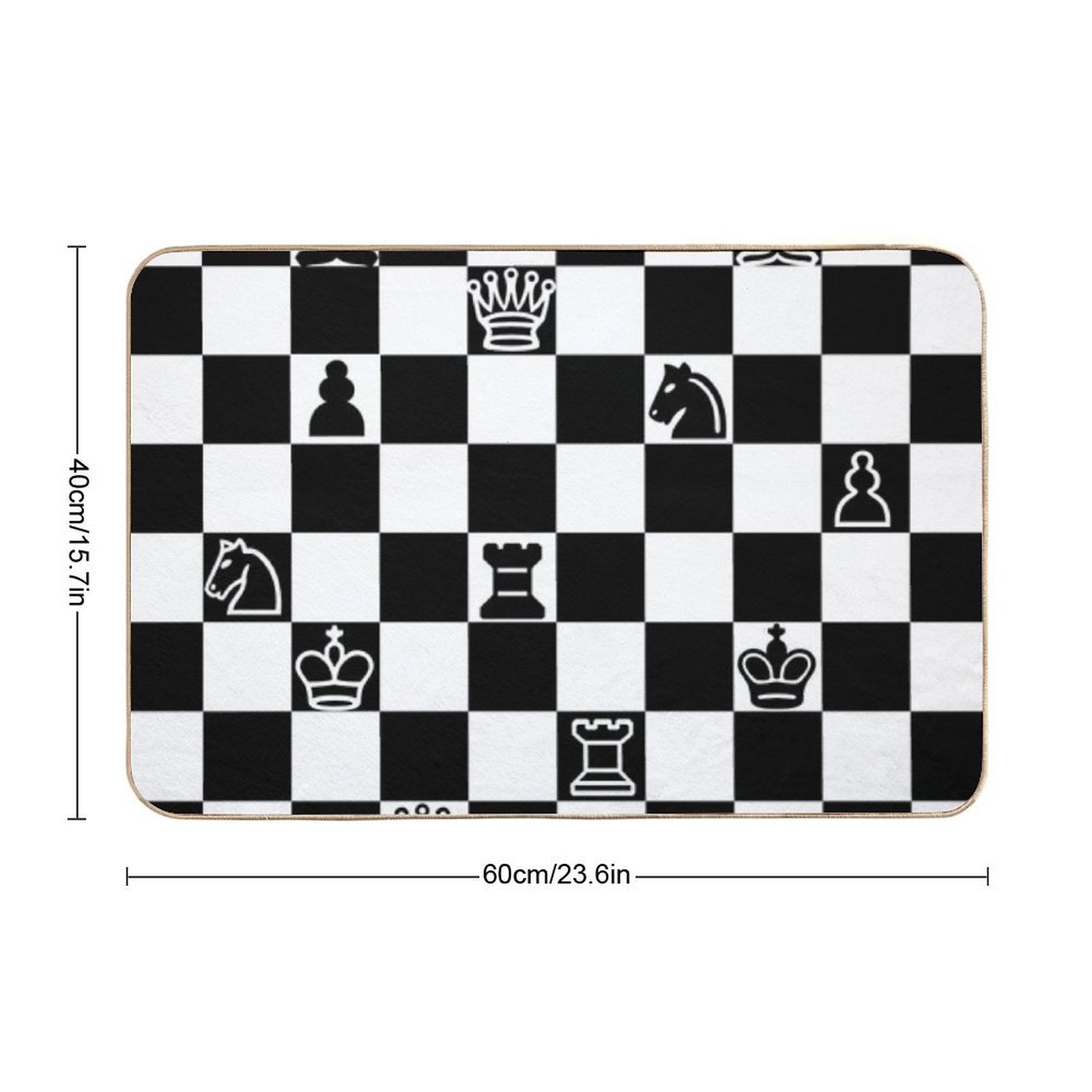 Chess  Stain-Proof Bath Mat