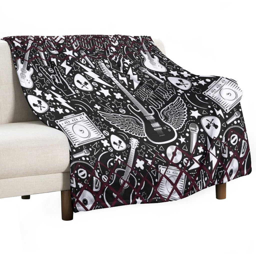 Rock Stampade Multi-functional Throw Blanket