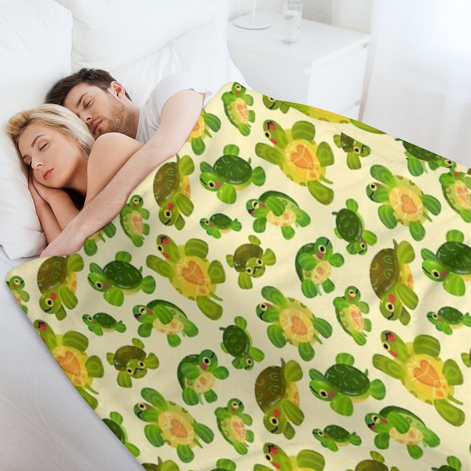 Red-eared Slider - Pastel Easy Care Throw Blanket