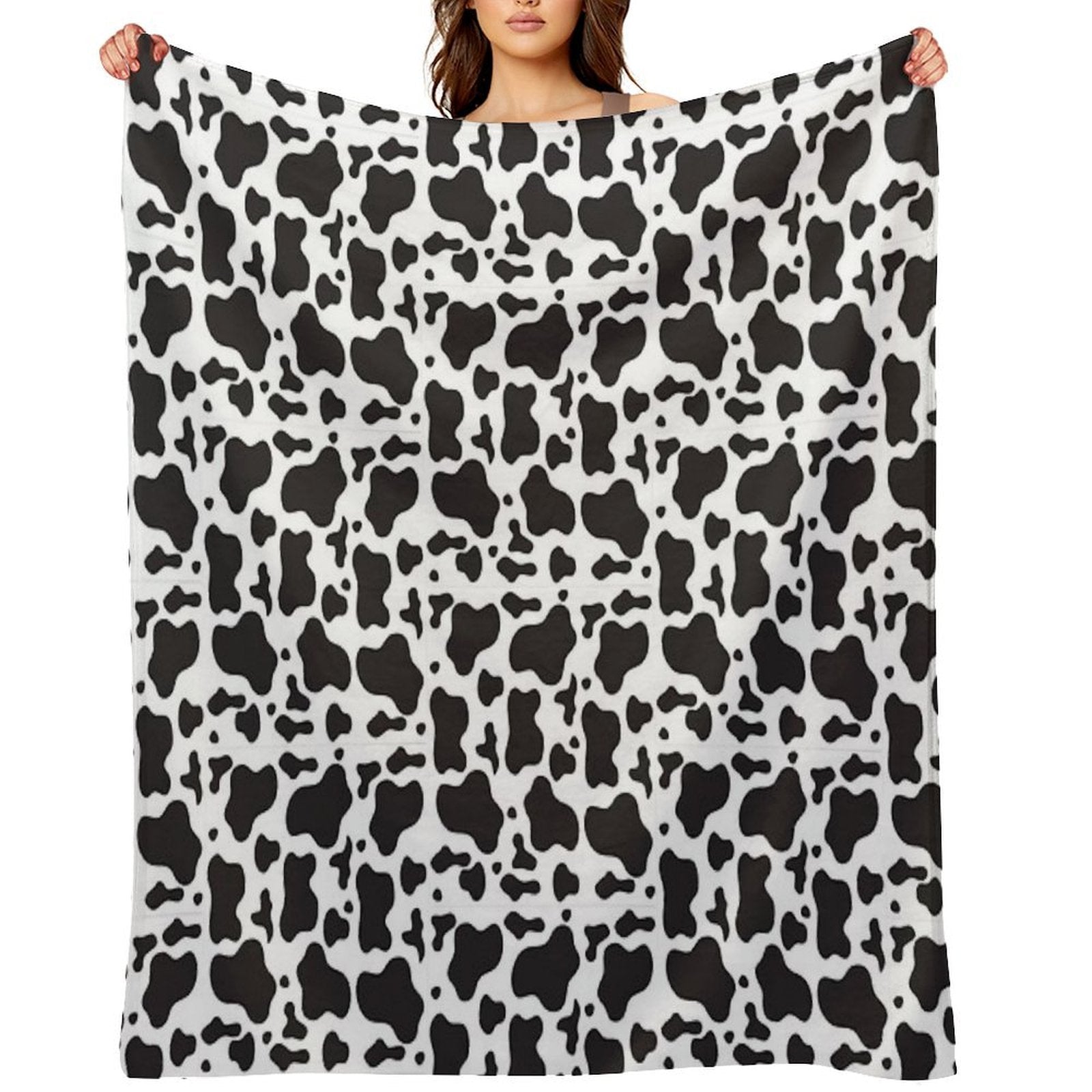 Cow Print Duvet Cover Velvety-soft Throw Blanket