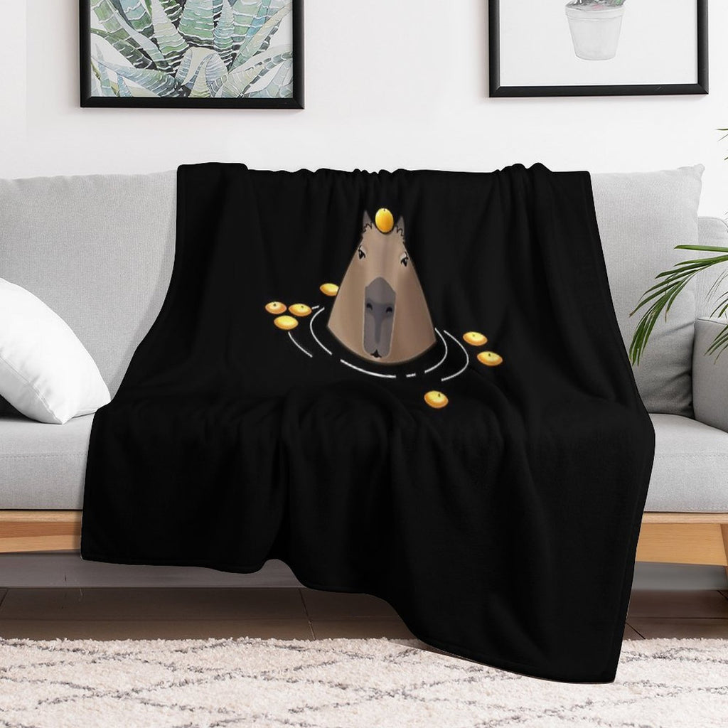 Capybara Eco-conscious Throw Blanket