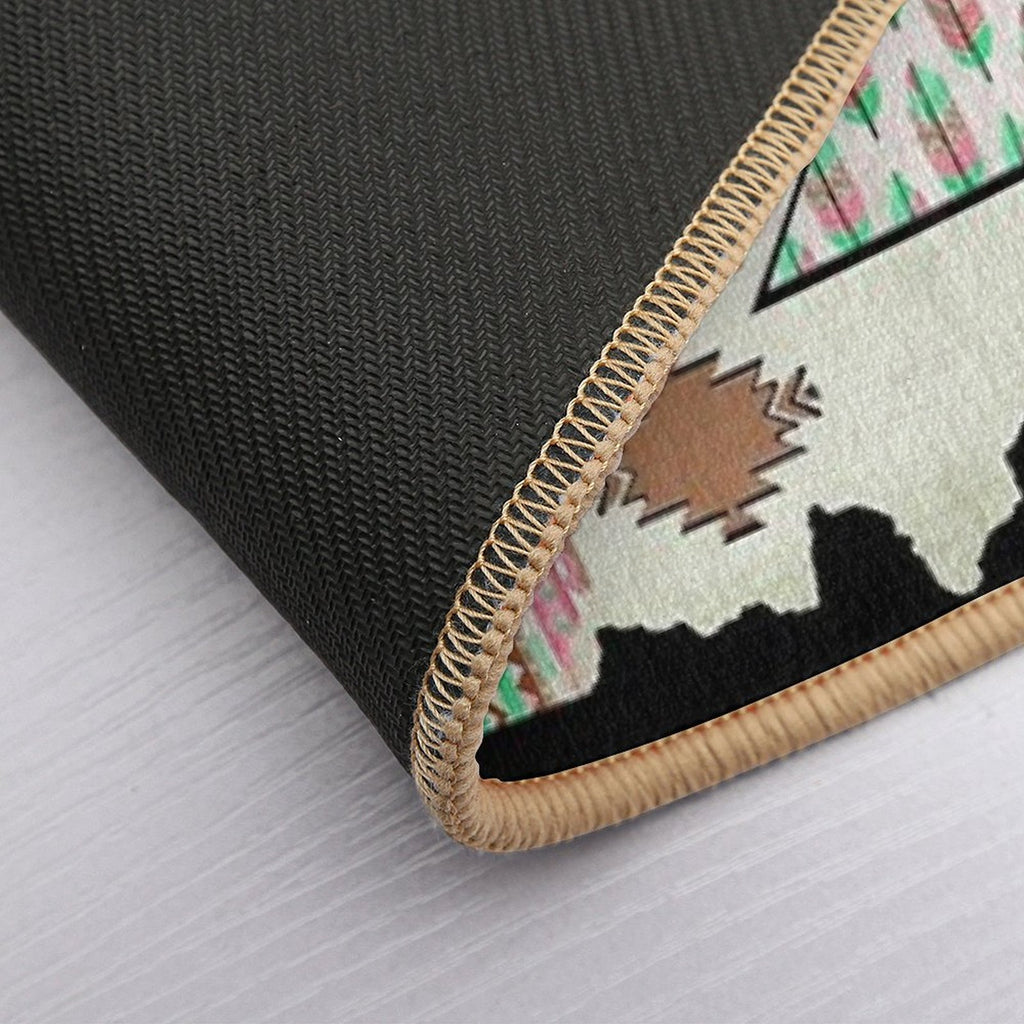 Native American Symbol - Aztec Boho Chic  Pet-Safe Bath Mat