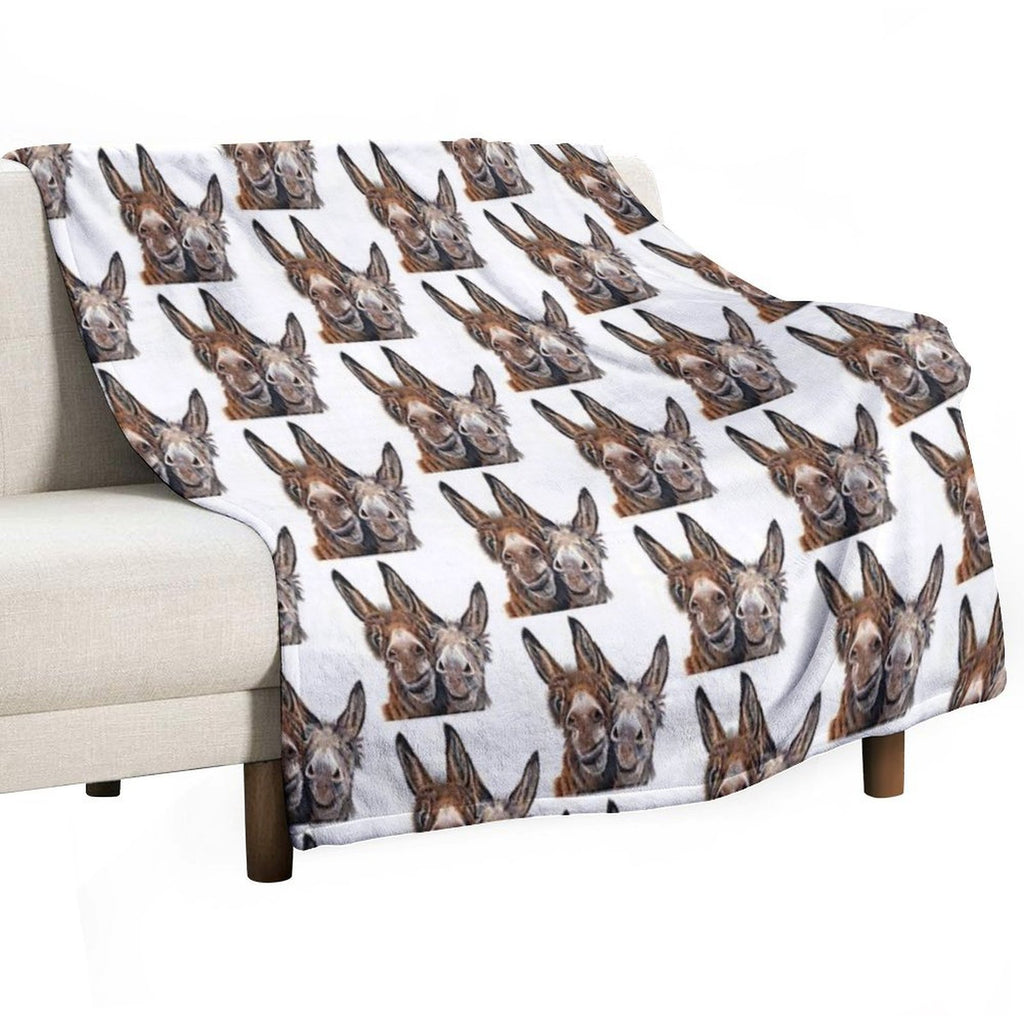 Donkeys - Hee Haw All-season Throw Blanket