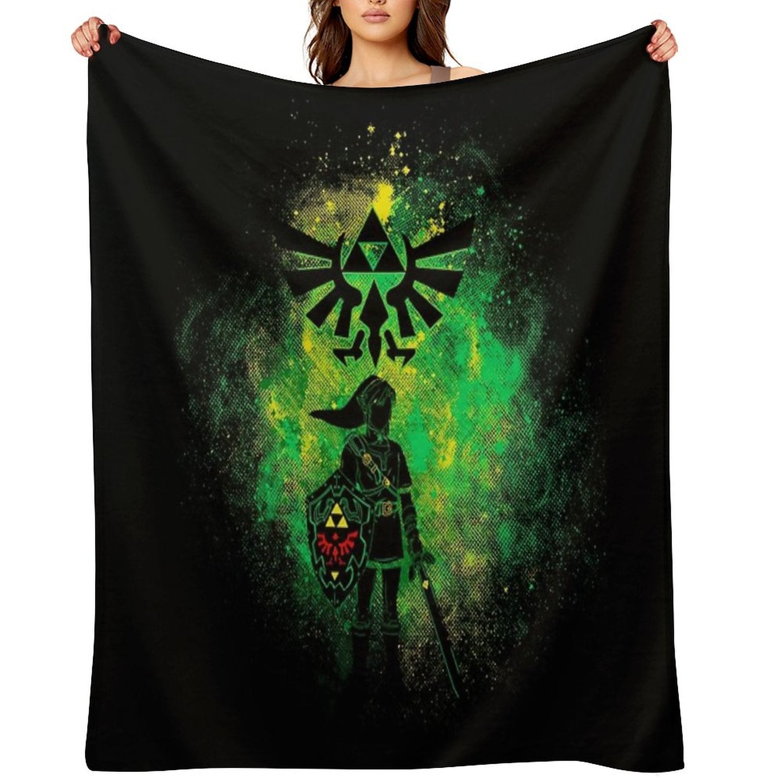 Hero of Time Art Machine-washable Throw Blanket