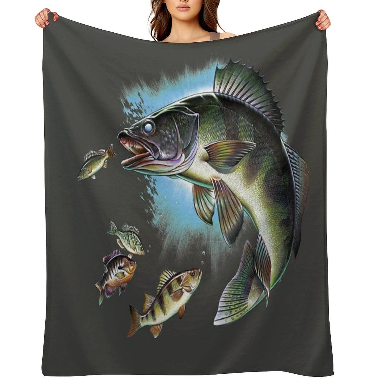 Walleye Versatility Throw Blanket