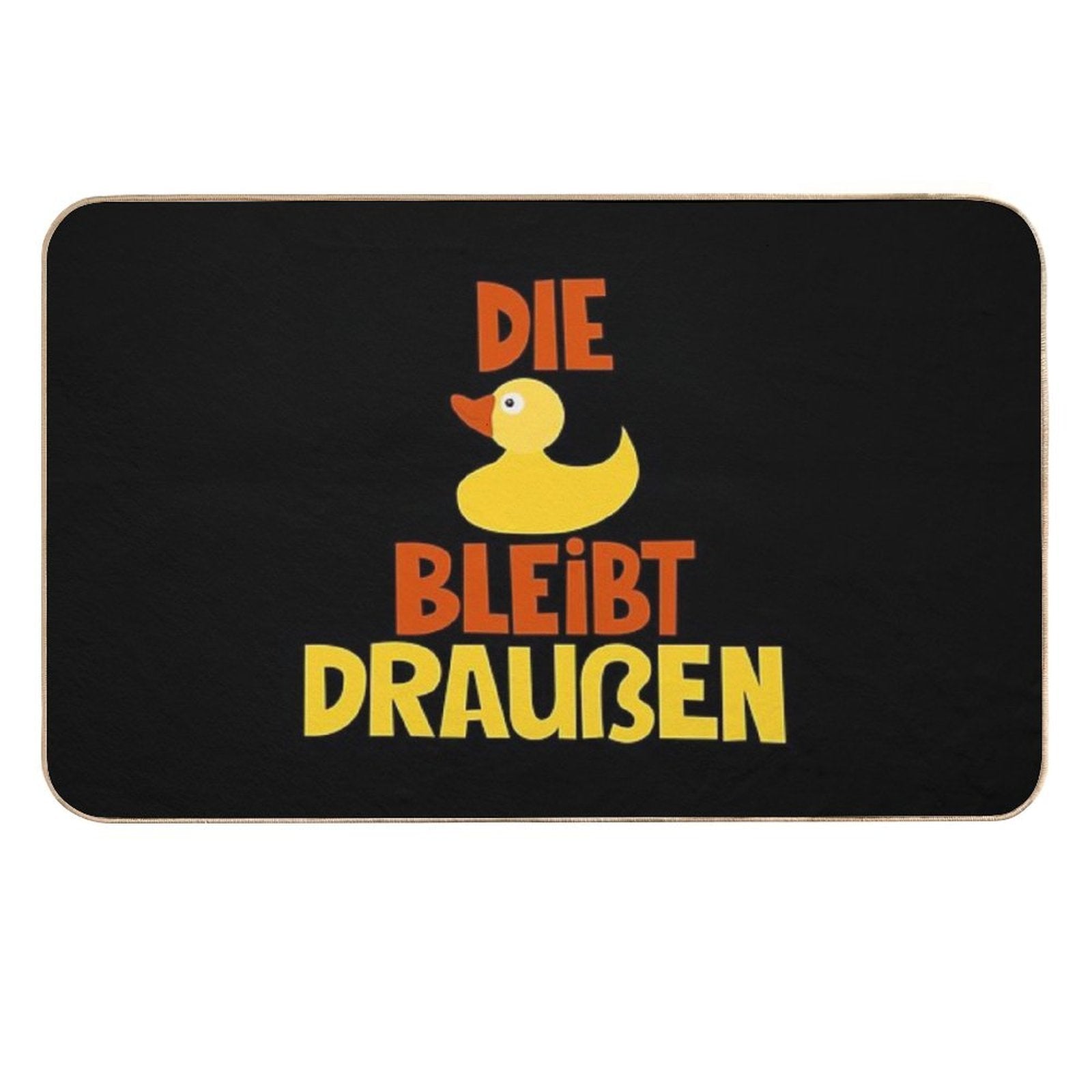 The Duck Stays Outside - Loriot - TV Kult  Anti-Trip Bath Mat