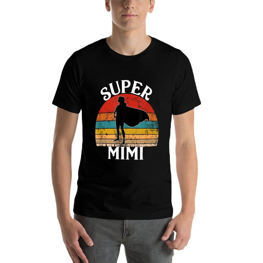 Super Mimi Grandma Funny Vintage Woman Hero  Breathable T-Shirt