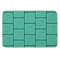 Tiki Time - Aqua Version!  Odorless Bath Mat