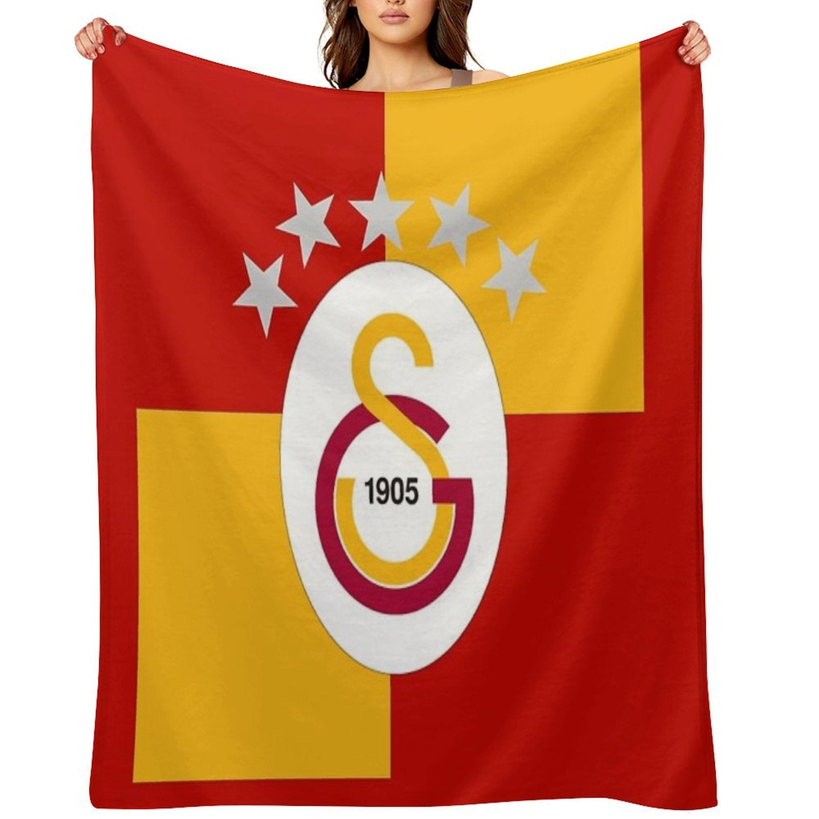 Galatasaray 2025 Championship Design – 5-Star  #1 Velvety-soft Throw Blanket