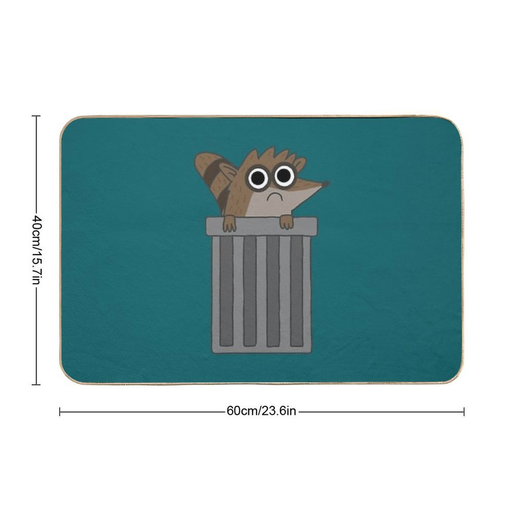 Rigby from Regular Show  Anti-Trip Bath Mat
