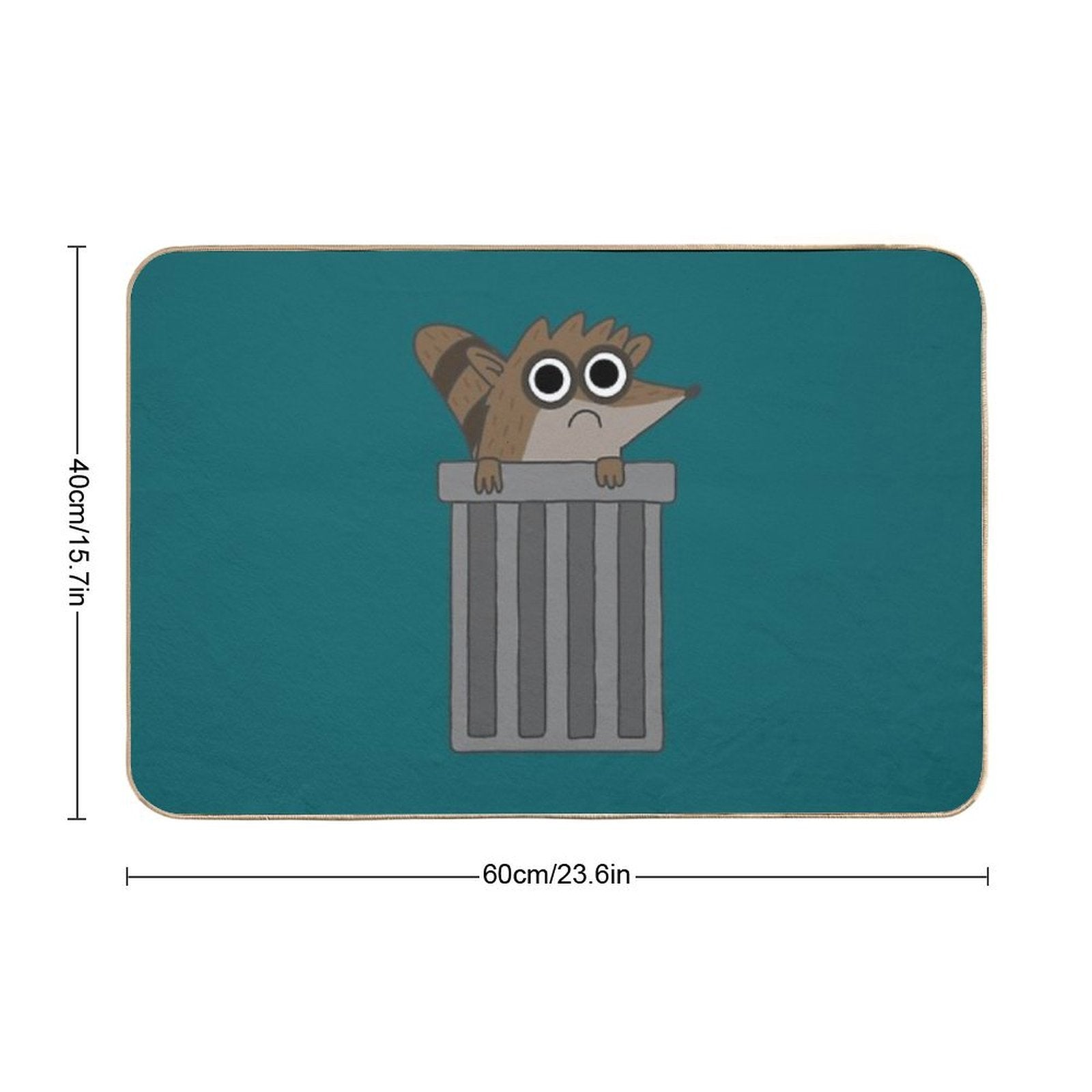 Rigby from Regular Show  Anti-Trip Bath Mat
