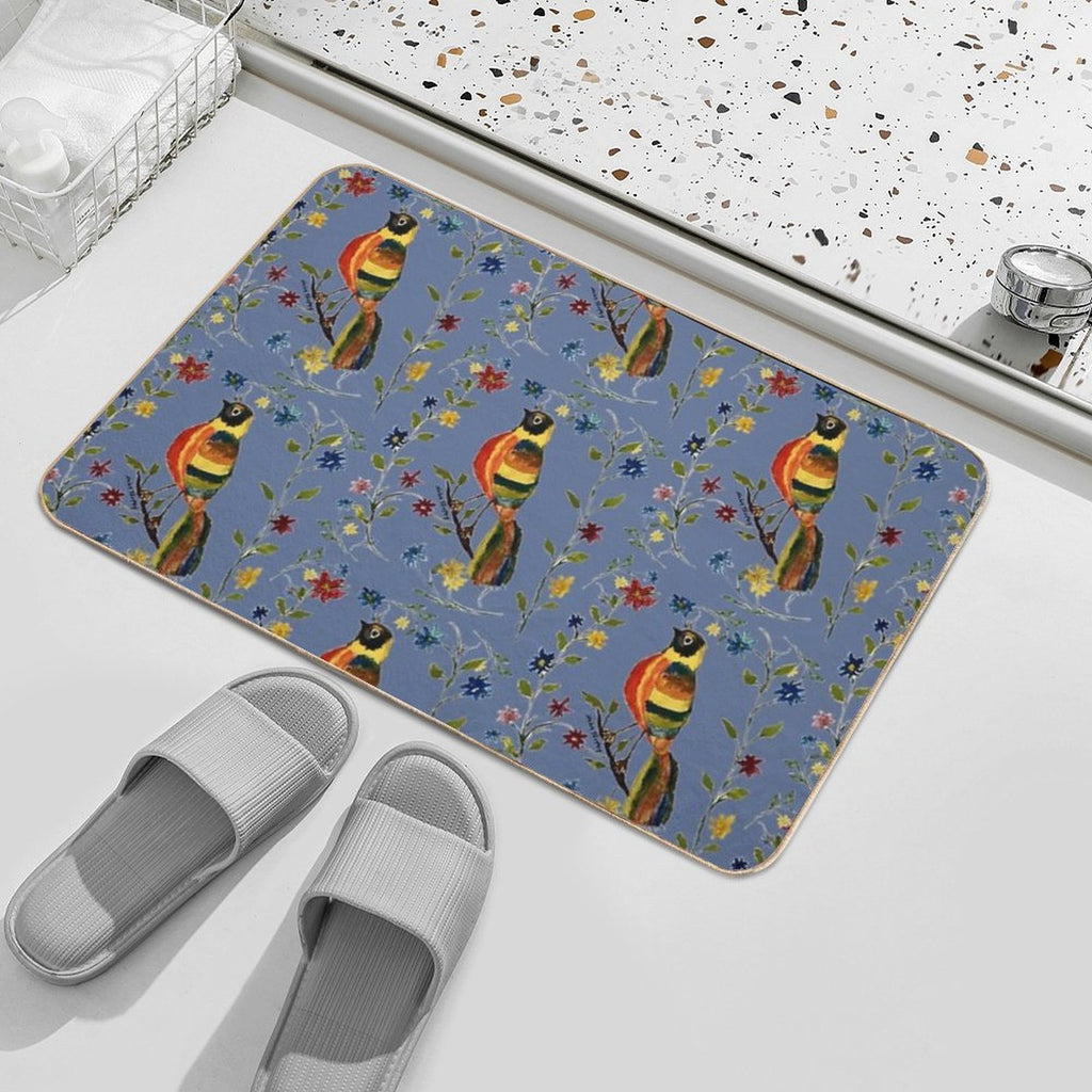 Tropical Bird  High-Traffic Bath Mat