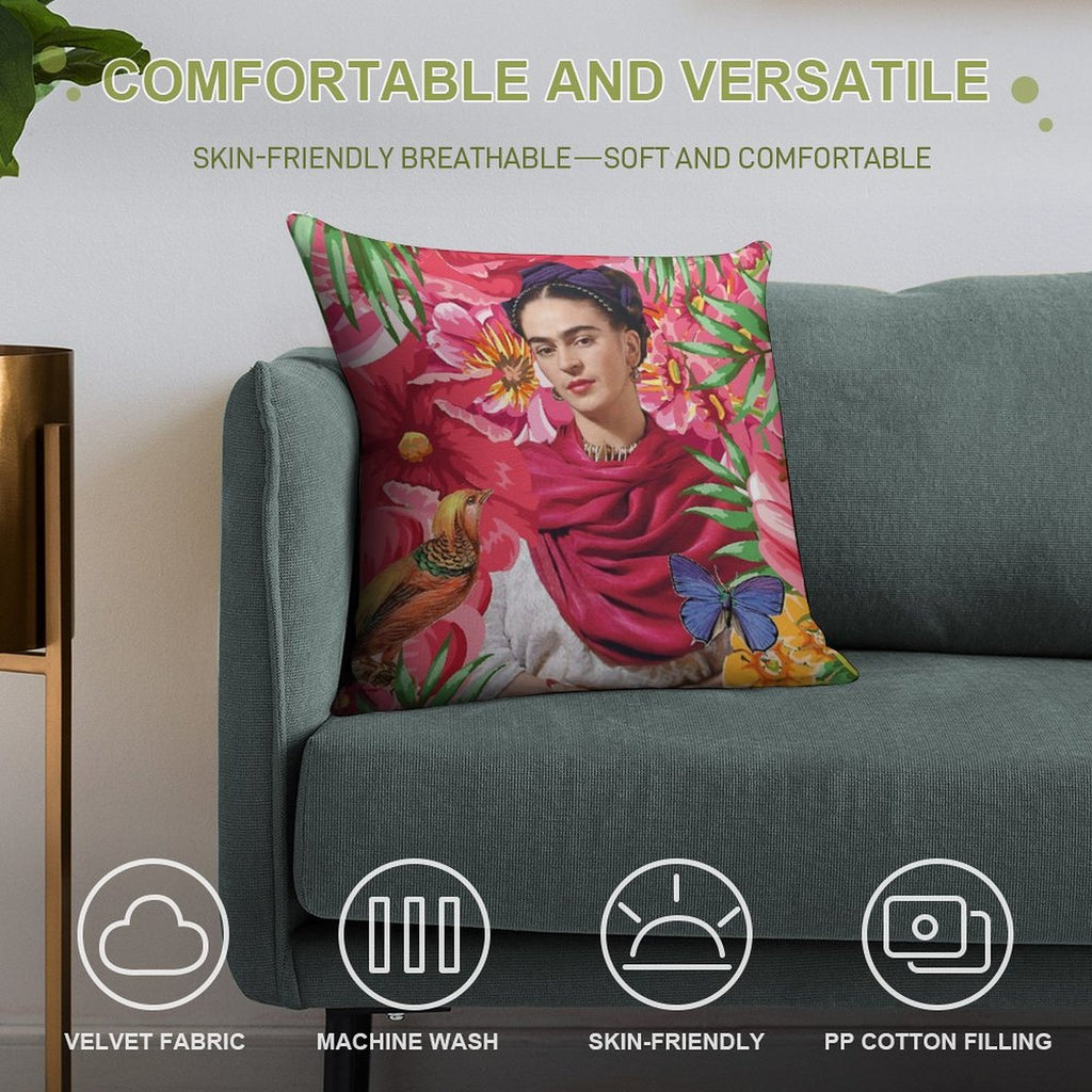 Forever Frida Kahlo Soft Washable Throw Pillow