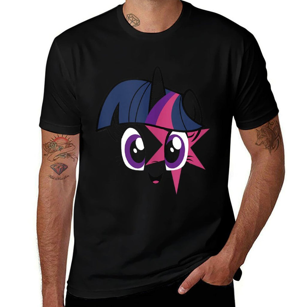My Little Pony Twilight Sparkle Smiling Face  Summer-ready Fabric T-Shirt