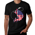 Bass Fishing Fish American Patriotic Fourth Of July  Moisture-wicking T-Shirt