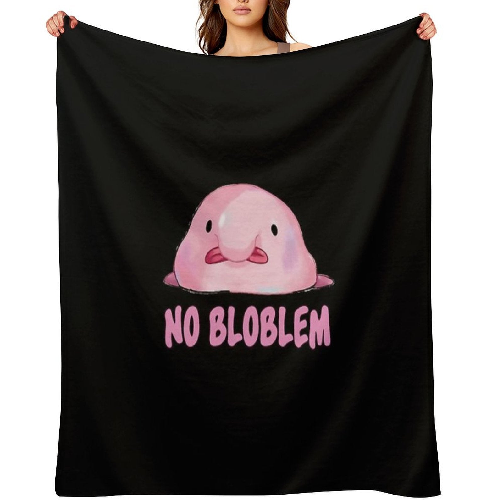 Blobfish Quick-dry Throw Blanket
