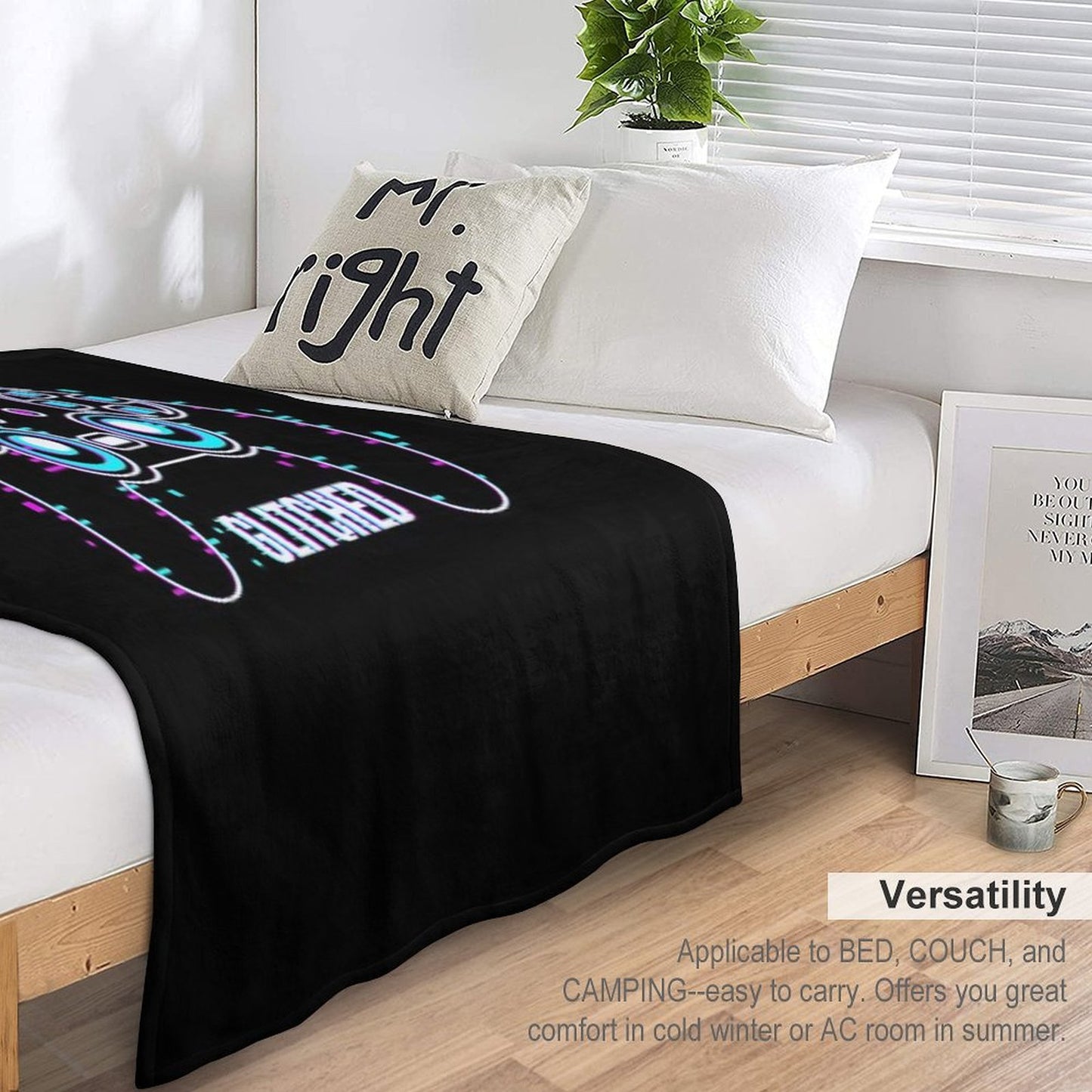 Video Game Controller - Glitched Anti-pilling Throw Blanket